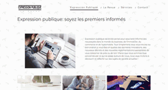Desktop Screenshot of expression-publique.com